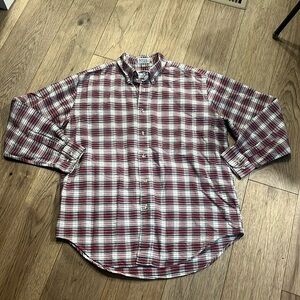 FORRESTEL | vintage plaid button down shirt, size large